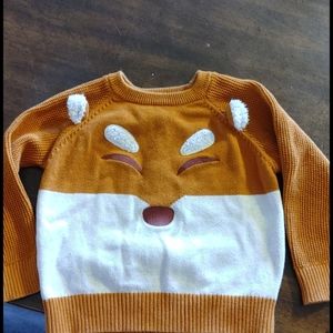 Size 3T fox sweater